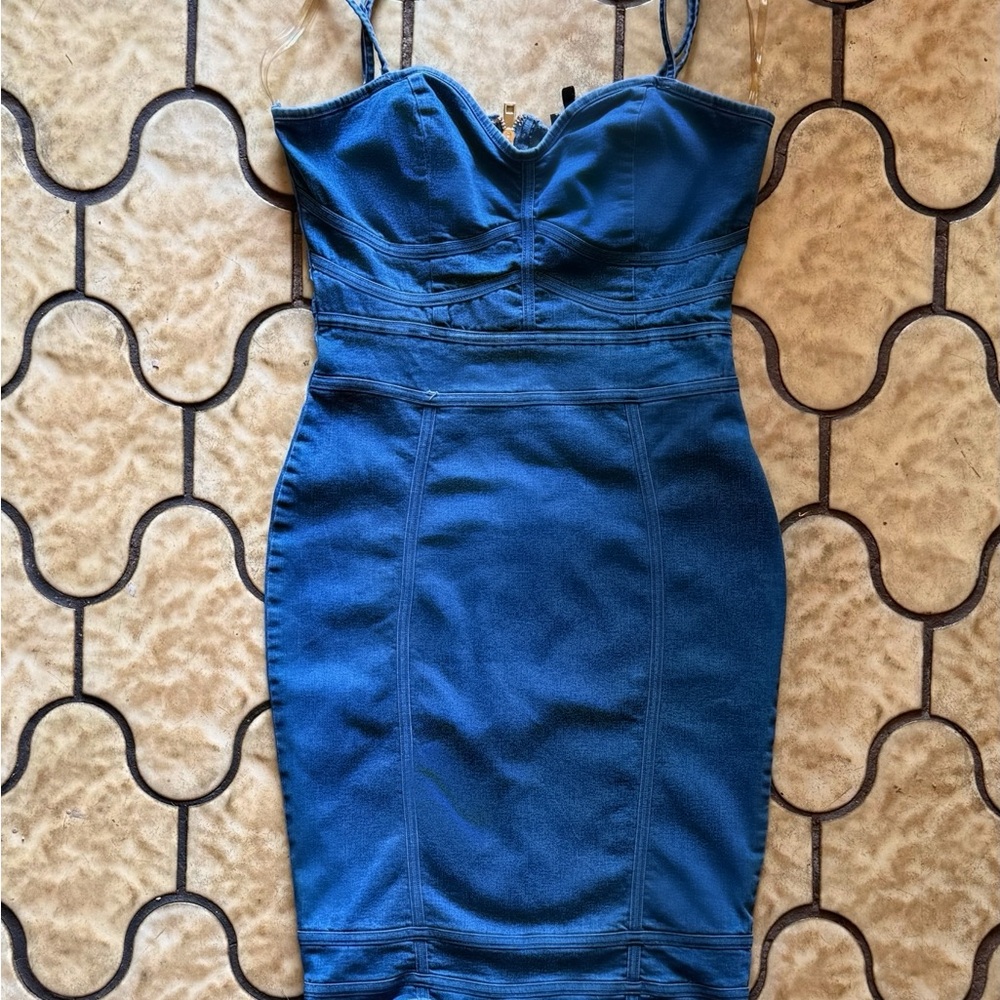 Blue Jean Bodycon Dress